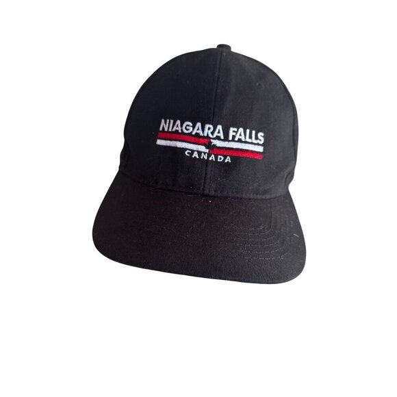 Niagara Falls Canada Embroidered Baseball Cap One Size Black Cotton & Polyester - Picture 1 of 5